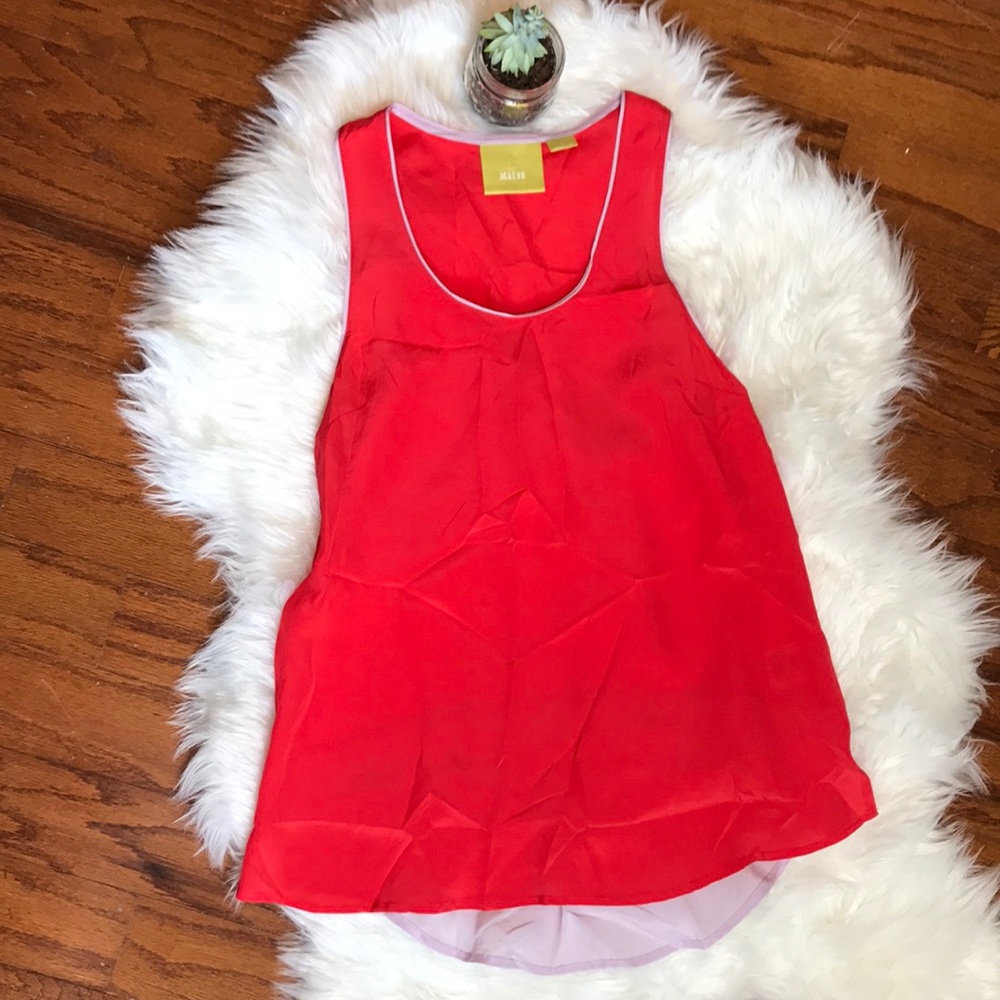 Anthropologie Maeve Silk Flowing Colorblock Cami - Picture 4 of 7